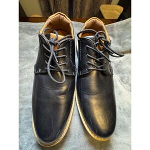 Deer Stags Belmont Mens Black Leather Oxford Dress Shoes 10M Comfort Tech